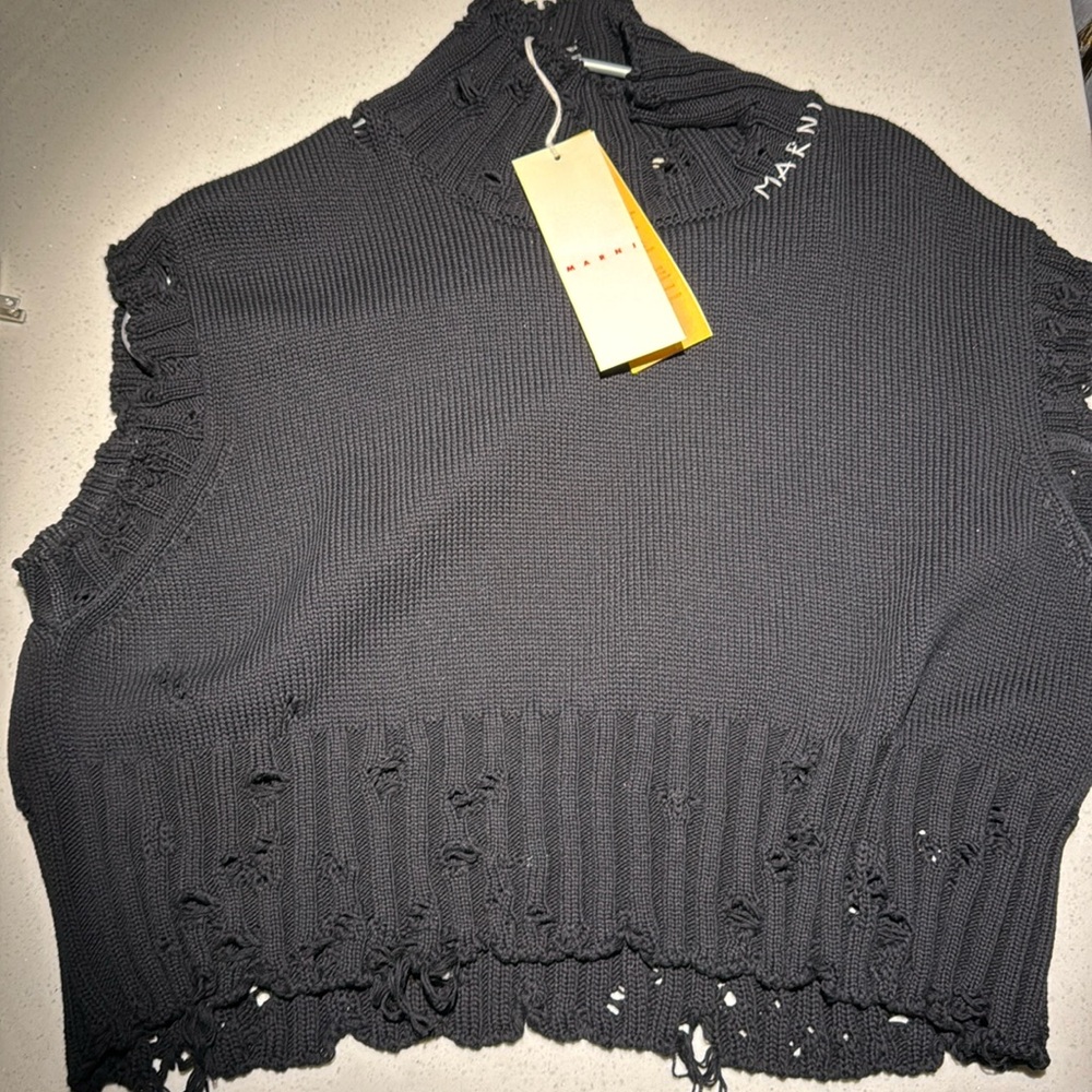 Marni Disheveled cotton vest